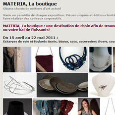 2011 - Materia, la boutique
