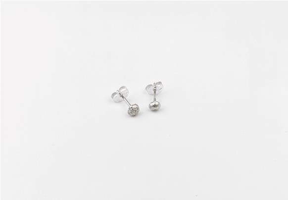 Sterling silver Rock stud earrings