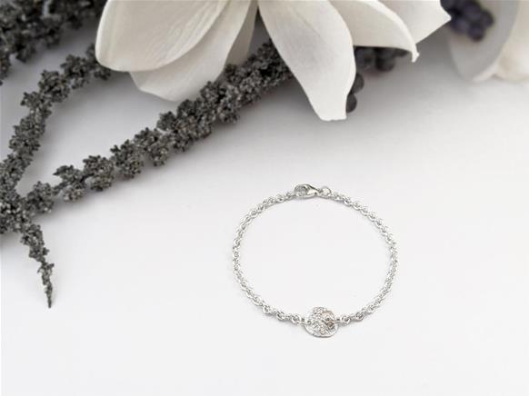 Star Dust chain bracelet in sterling silver